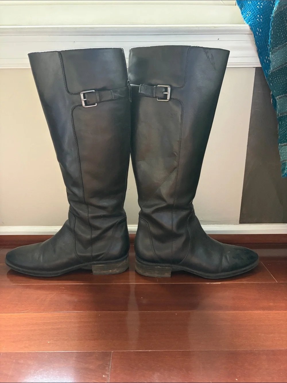 Sam Edelman Black Leather Riding Boots